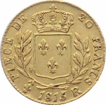 Frankreich 20 Francs 1815 R - Louis XVIII. - London